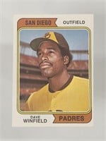 1974 TOPPS DAVE WINFIELD ROOKIE CARD NO. 456
