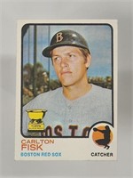 1973 TOPPS CARLTON FISK ROOKIE CARD NO. 193