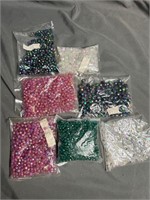 Vintage Lot Of Beads Iridescent