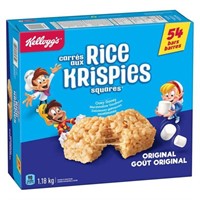 54-Pk Kellogg's Rice Krispies Squares Bars, 22g