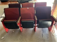 (2) Sets of (3) Movie Theatre Seats