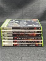 (6) XBOX 360 Games Gears of War Riddick