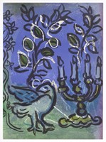 Marc Chagall "Le Chandelier" original lithograph f