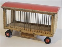 VTG 20TH CENTURY WOODEN CIRCUS WAGON COULD