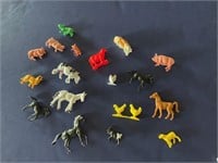 1980’s Wildlife Plastic Animals Cowboys & Indians