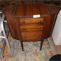 VINTAGE SEWING CABINET (TOP HAS CONTACT PAPER) >>>