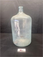Large glass water container