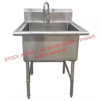 30in Steel Commercial Utility Kitchen Sink