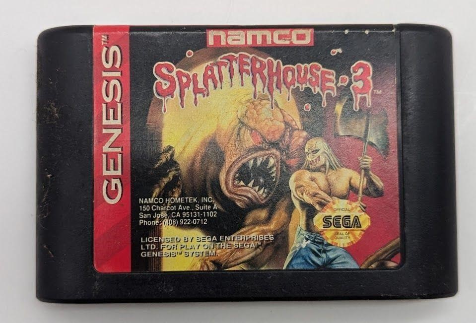 Sega Genesis Splatter House 3 Game Cartridge