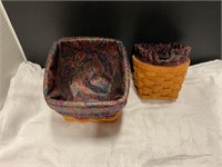 Two Longaberger baskets