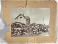 Antique railroad worker photograph