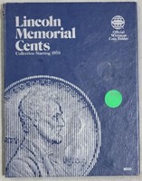 LINCOLN CENT BOOK W/62 COINS