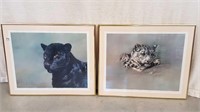 PAIR OF LIMITED EDITION ANIMAL PRINTS