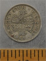 1949 Half Crown coin