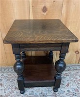 Quarter Cut Oak Monastery Side Table