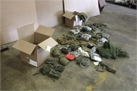 (2) Boxes Of Assorted Ammo Pouches, Belts, Backpac