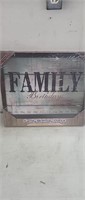 NEW Famil Birthday Plaque - Includes wooden