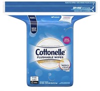 Cottonelle flushable wipes - 252ct hypoallergenic