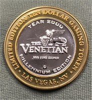 .999 Silver The Venetian Casino Gaming Token