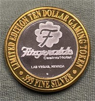 .999 Silver Fitzgeralds Casino Gaming Token