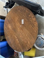 Solid wood round coffee table