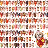 MSRP $52 120Pcs Dog Thanksgiving Bandanas