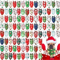 MSRP $50 100Pcs Dog Christmas Bandanas