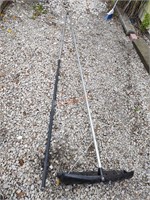 Roof snow shovel with extension