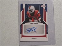 2023 SAGE ISAIAH JOHNSON AUTO CARD RED