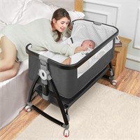 Baby Bassinet 3 in 1  Adjustable  Black