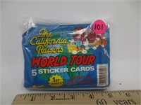 27 packs 1988 California Raisins tour 1st series