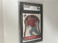 2011 Topps Finest Rookie Mike trout SGC 9