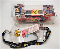 NASCAR 24 Jeff Gordon Model, Cards, and Lanyard