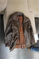 Ladies brown leather jacket by Danier, size XS