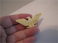Vintage Ivory Eagle Pin