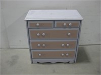17"x 32.5"x 33.25"  Painted Dresser See Info