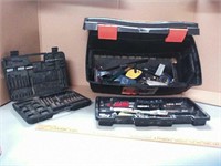 Black and Decker toolbox with miscellaneous tools