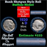 Buffalo Nickel Shotgun Roll in Old Bank Style 'Bel