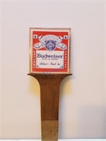 BUDWEISER ACYLIC/WOOD TAP HANDLE 8"