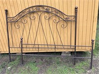 Wrought Iron Bed Headboard & Footboard