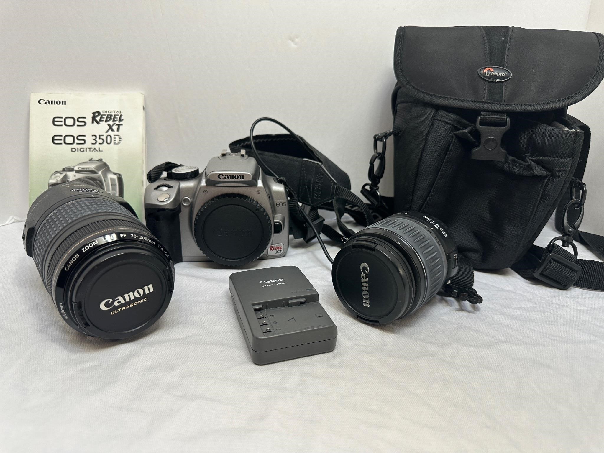 Canon Rebel EOS w/ Lenses in Bag