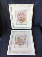 Framed Floral Prints 17.5" x 15.5"