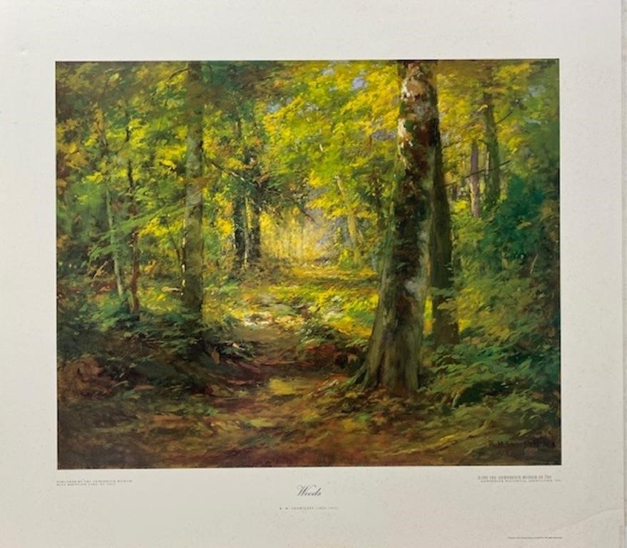 Print entitled “WOODS”