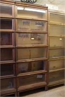 6 Stack Antique Oak Barrister Bookcase