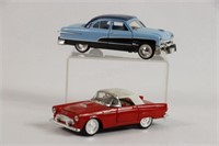 1955 Ford Thunderbird & 1951 Mercury Die Cast Cars