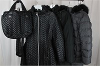 4 Ladies' Modern Puffy Winter Coats, Kors+