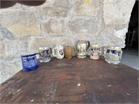 LOT OF COLLECTIBLE BEER STEINS