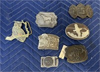 ASST LOT OF BELT BUCKLES