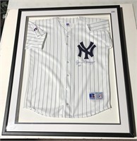 AUTOGRAPHED JOE DEMAGGIO NY YANKEE'S JERSEY IN