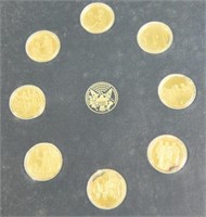 Franklin Mint Roosevelt Centenary medals 25pc